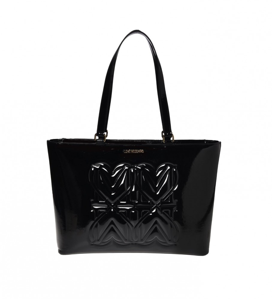 Bolsa Love Moschino Vernice preta