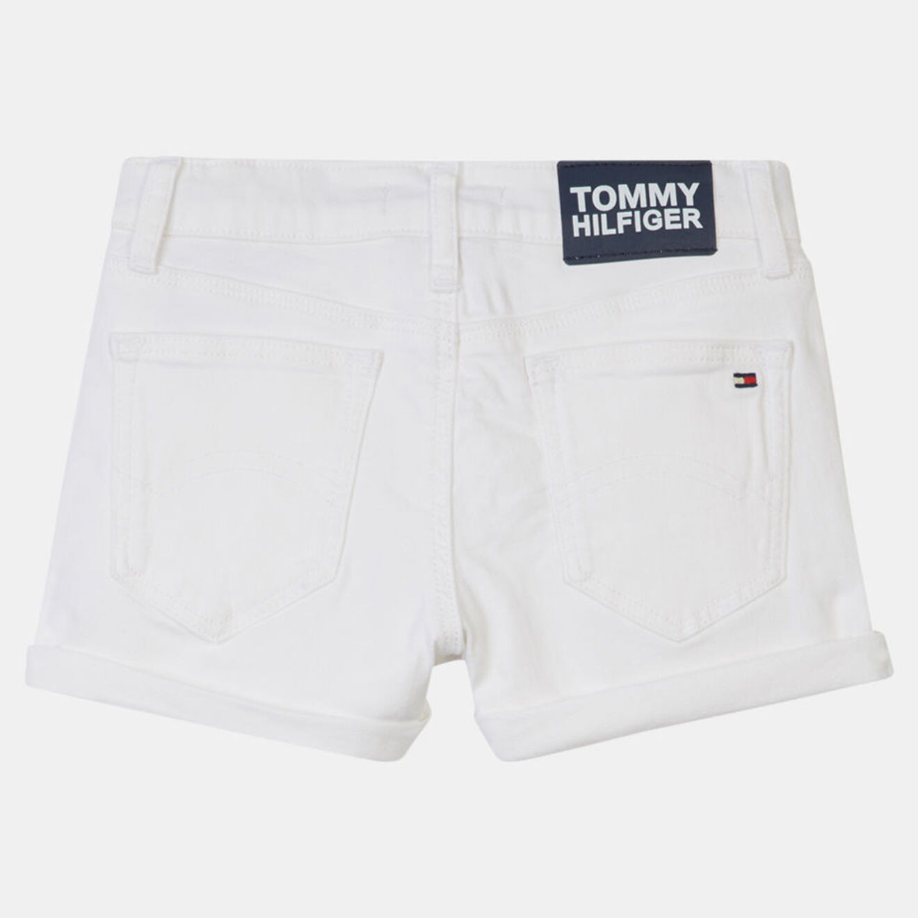 Tommy Hilfiger Short en jean ajusté blanc