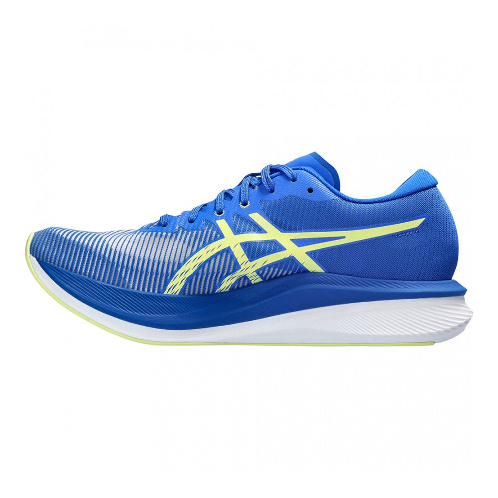 Asics MAGIC SPEED 3 - Chaussures running Homme illusion blue/glow yellow