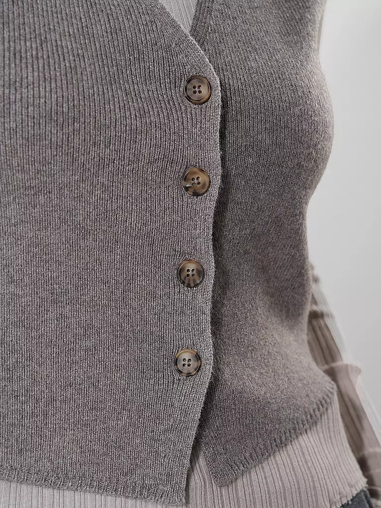 OUÍ Strickgilet camel