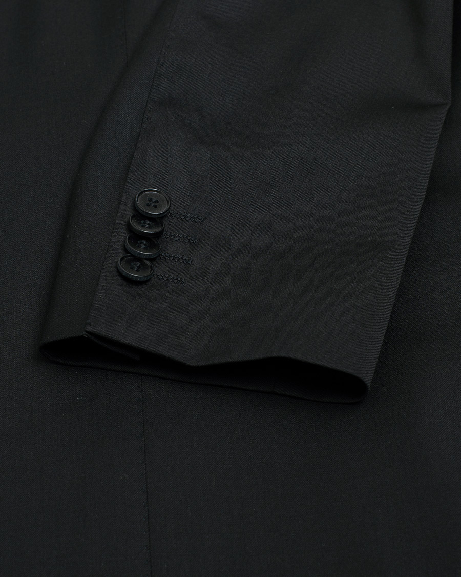 Oscar Jacobson Edmund Wool Stretch Suit Black