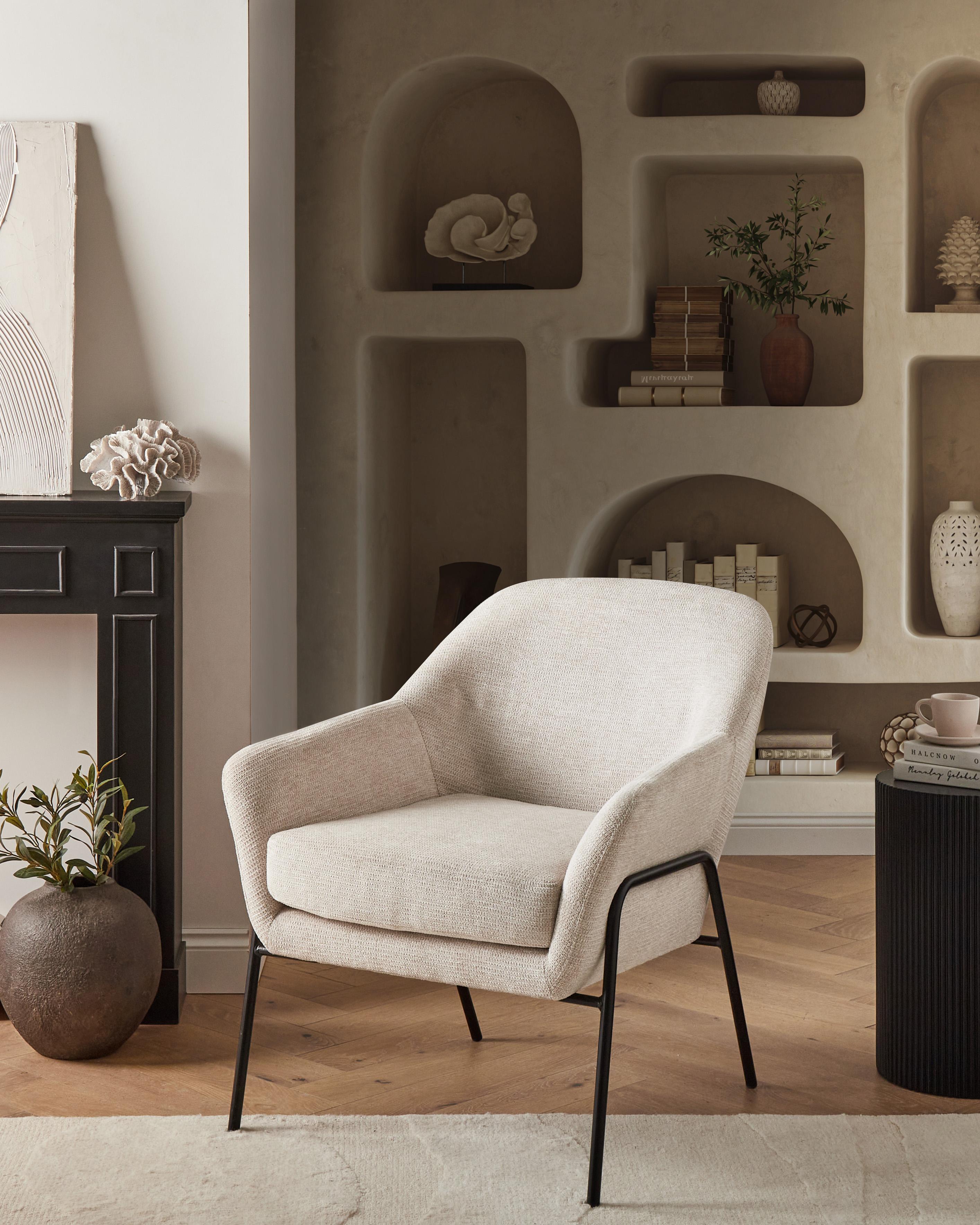 Fauteuil VEDDIGE Stof Beige