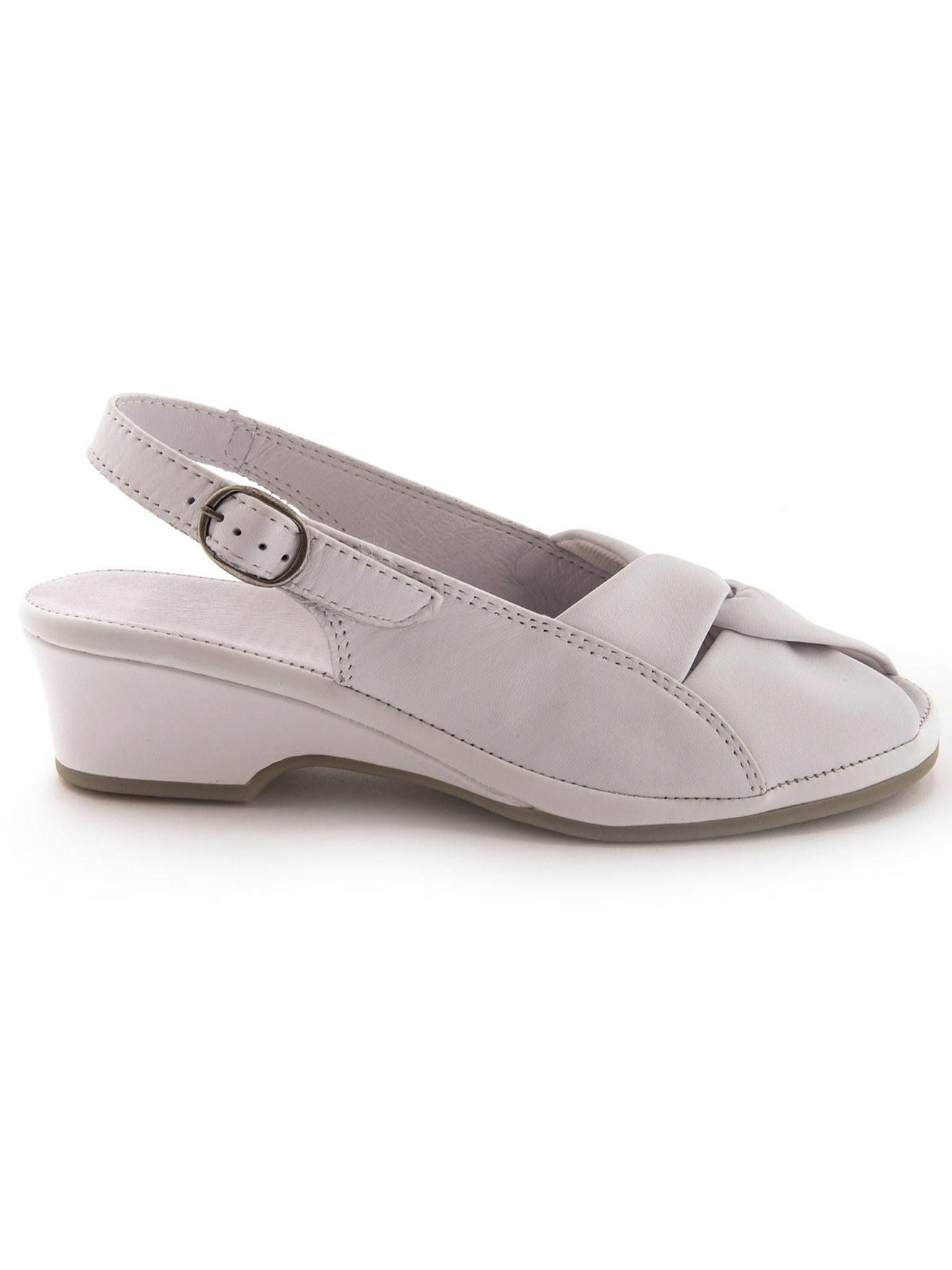 Sandales en cuir, grande largeur