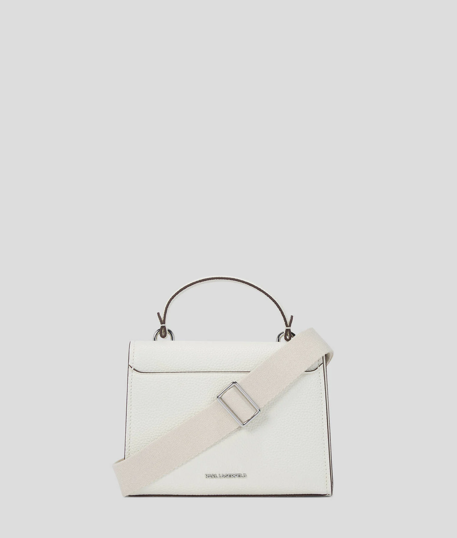 SAC BANDOULIÈRE GRAINÉ IKON - Blanc Cassé