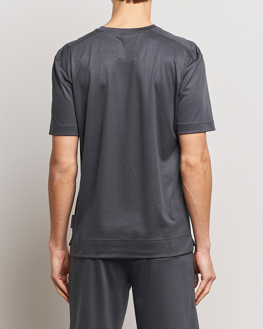 Zimmerli of Switzerland Cotton/Modal Crew Neck Loungwear T-Shirt Phantom