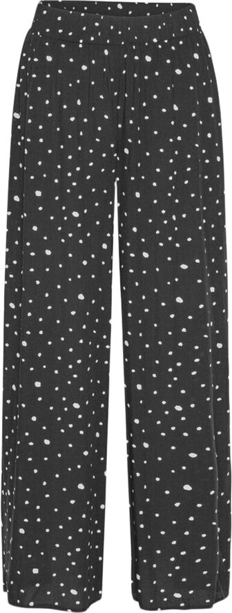HUNKØN Kris Trousers Black w/white dots