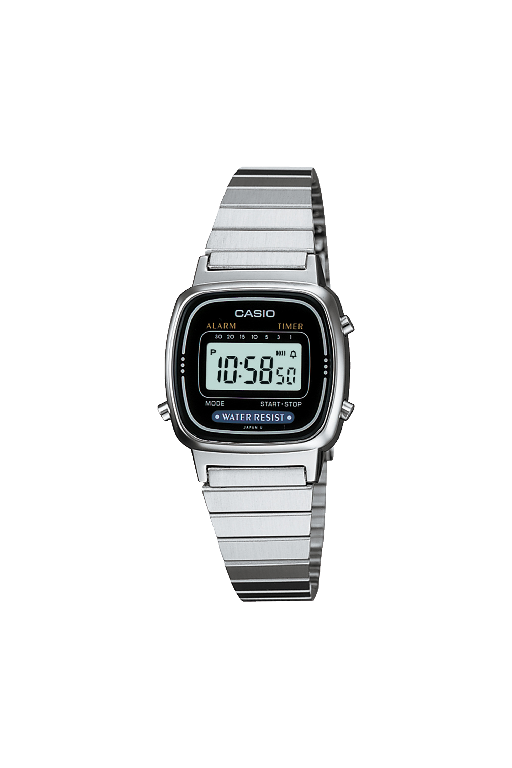 CASIO VINTAGE Montre LA670WEA 1EF Argent
