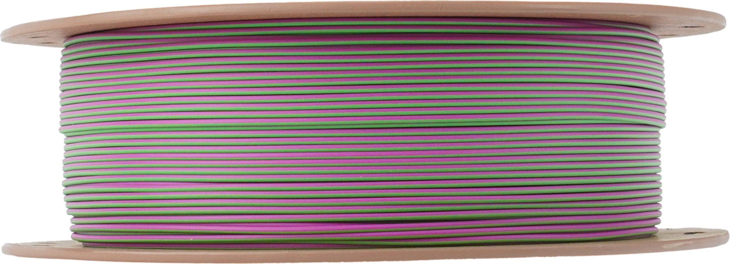 eSUN  PLA-Matte Dual Green Pink, 1,75 mm / 1000 g    Zweifarbiges Filament mit matter Oberfläche in Grün Pink