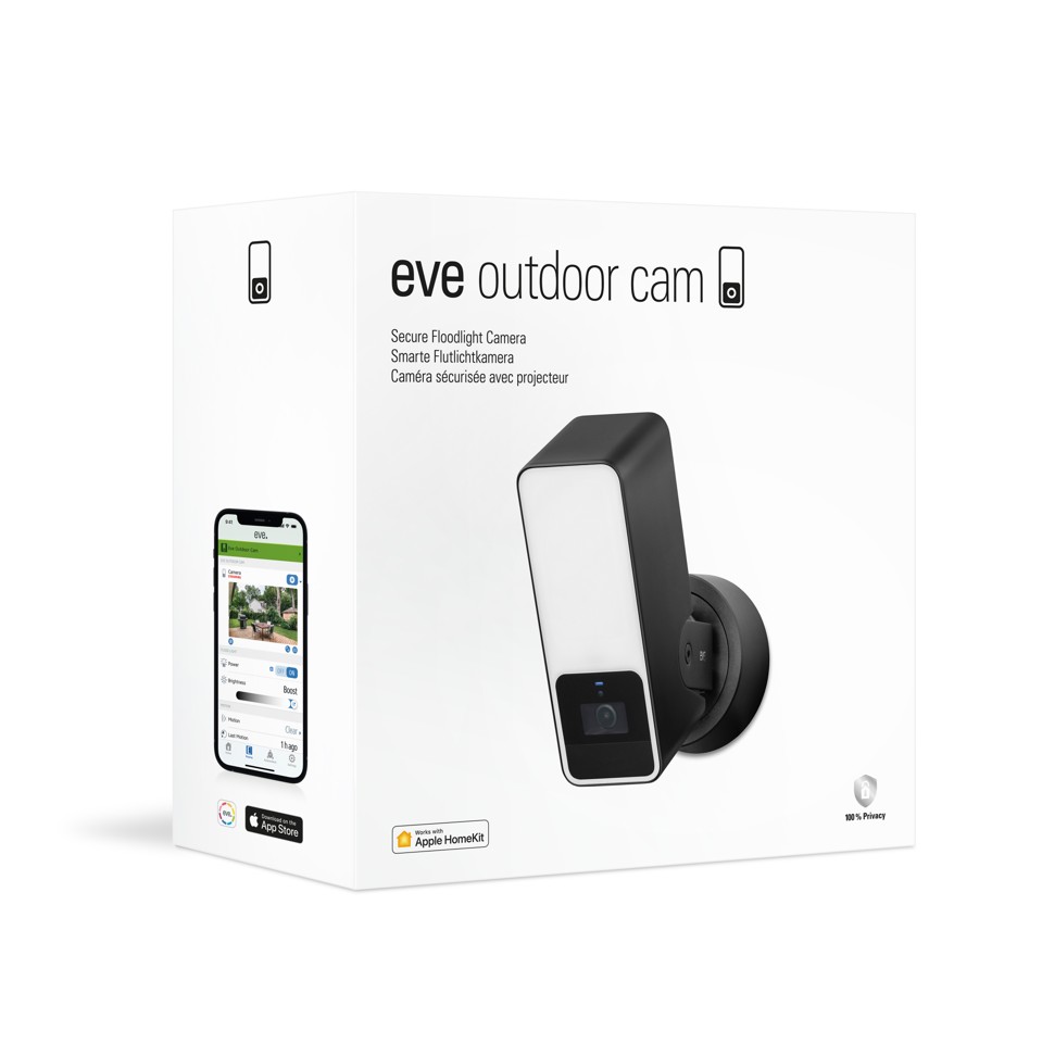 Eve - Outdoor Cam - Projektørkamera med Apple HomeKit Secure Video teknologi