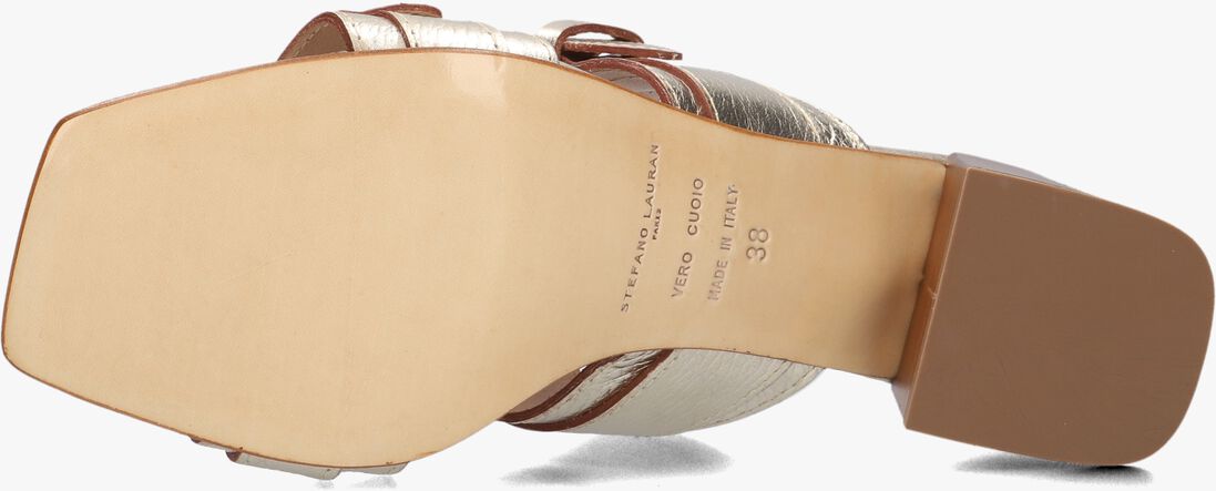 gouden stefano lauran sandalen met hak 23118