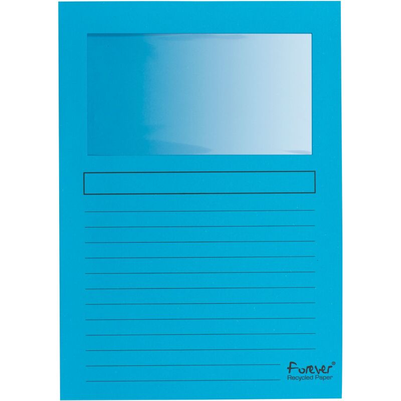Chemises coin papier avec fenêtre Forever Exacompta - Paquet de 100