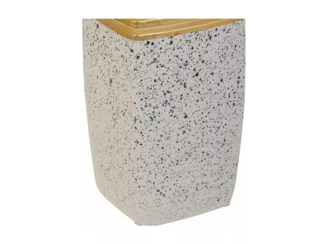 Vase en céramique dorée 11,5x11,5x31h