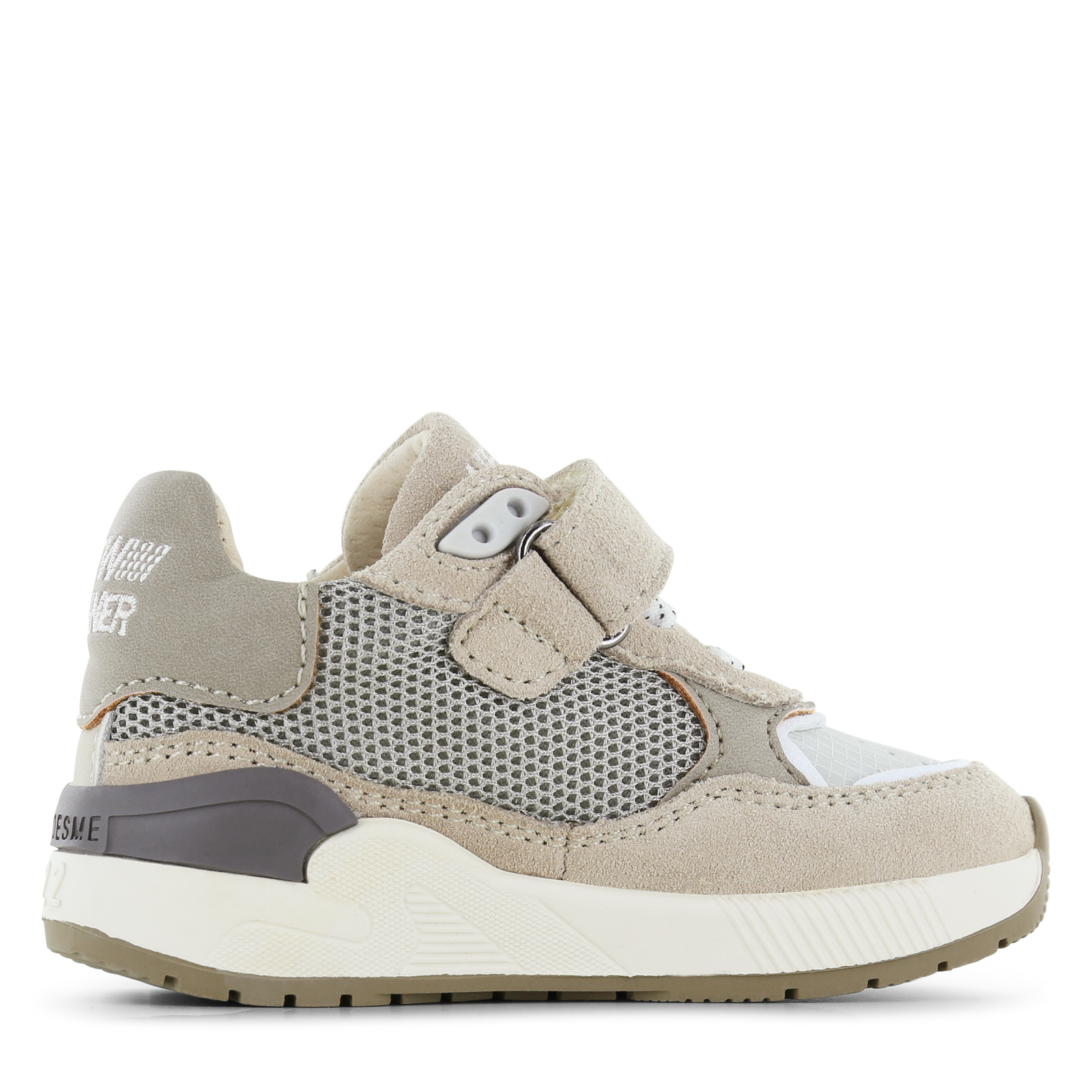 Shoesme beige-grijze sneaker Leer, Microleer | Jongens schoenen