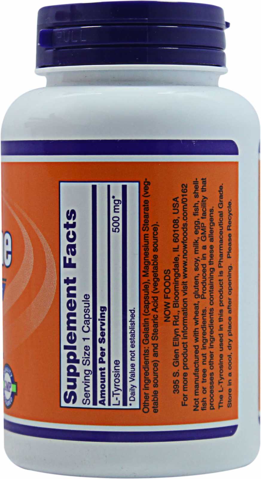 NOW Foods L-Tirosina 120 cápsulas