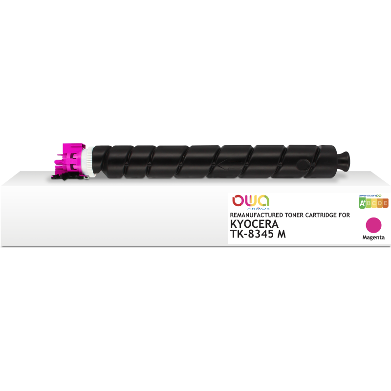 Toner remanufacturé OWA - standard - Magenta - pour KYOCERA TK-8345M