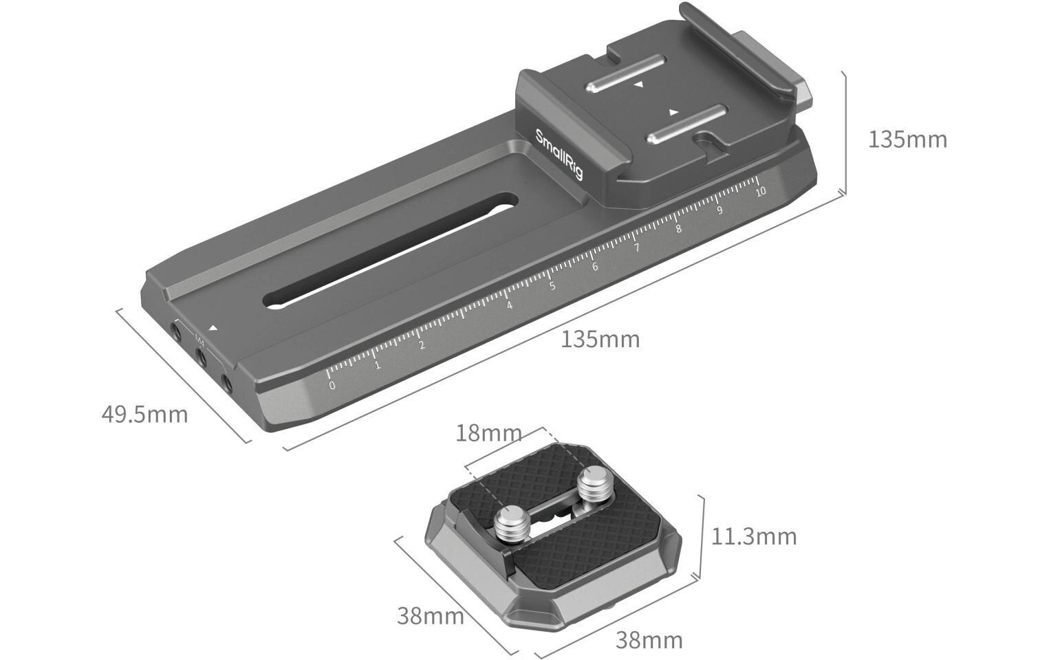 HawkLock H38 Manfrotto QR-Platte für DJI StabilisatorenSchnellwechselplatte