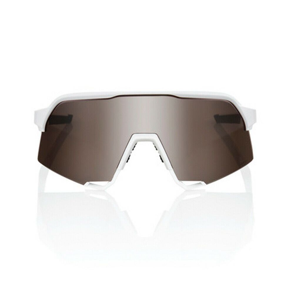 100 percent S3 - Lunettes de soleil matte white/hiper silver mirror