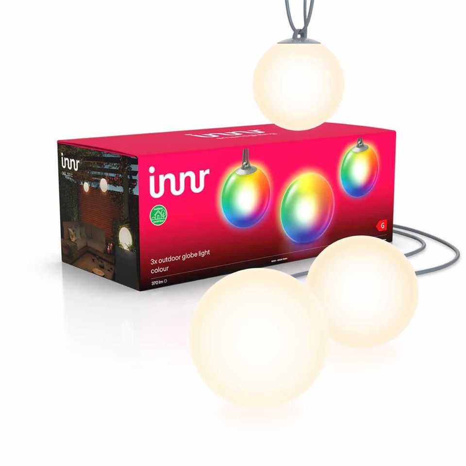 Innr - Smart Outdoor Globe Light - 3 Globes- Zigbee