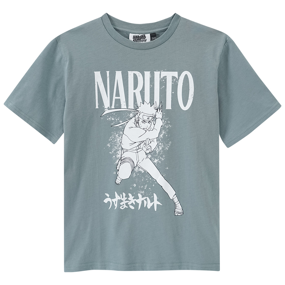 Yigga NARUTO T-Shirt mit großem Motiv dunkelgrün
