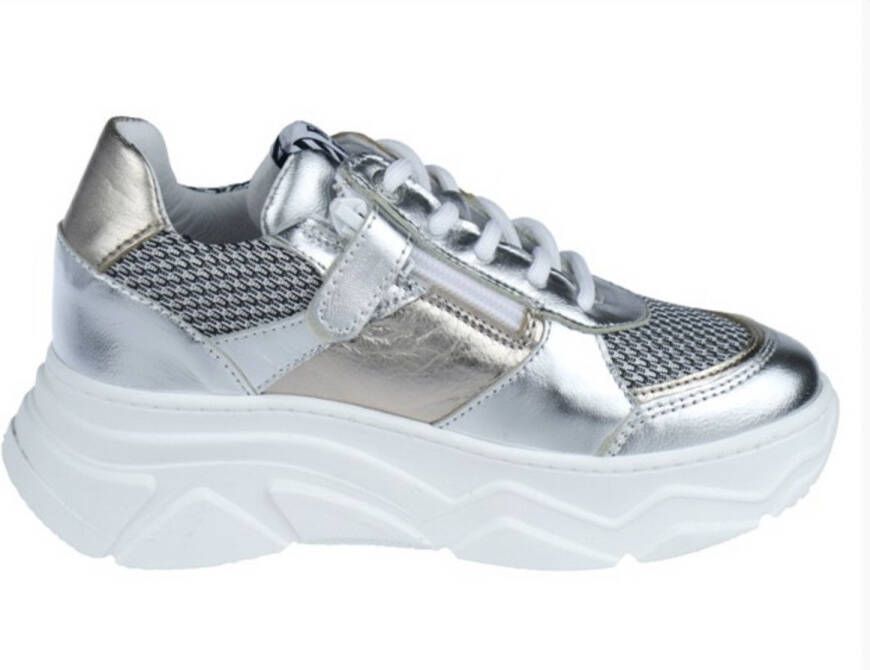 Red-Rag 13386-859 meisjes veterschoenen metallic