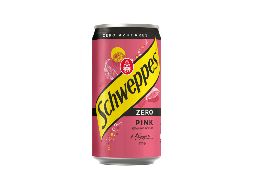 ÁGUA TÓNICA SCHWEPPES PINK ZERO 0.25L