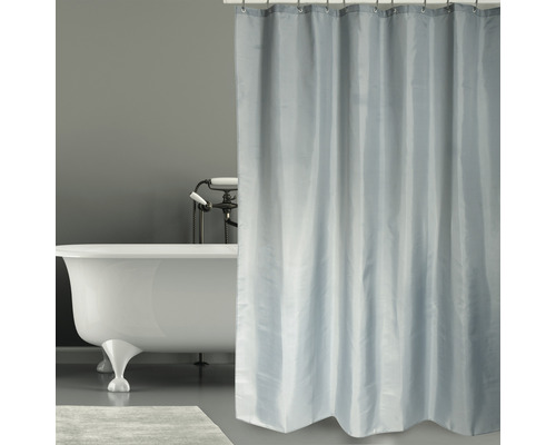 MSV Textil douchegordijn 180 x 200 cm lichtgrijs