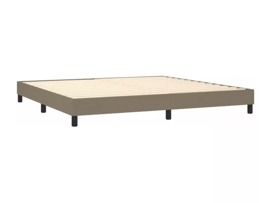 Sommier à lattes de lit Taupe 200x200 cm Tissu