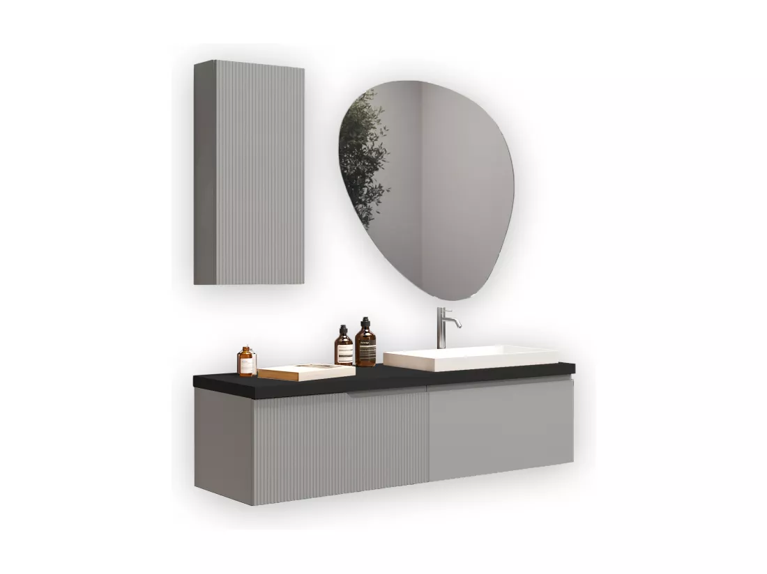 Composition 6 pieces VENERE gris mat