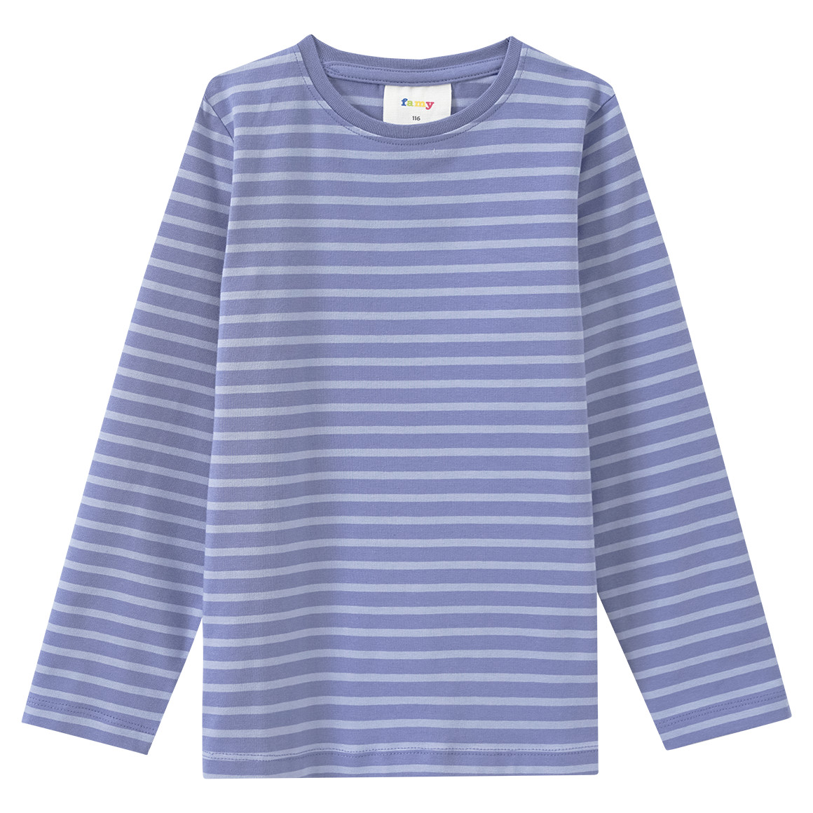 Famy 3 Mädchen Langarmshirts im Set hellblau / pink / dunkelblau
