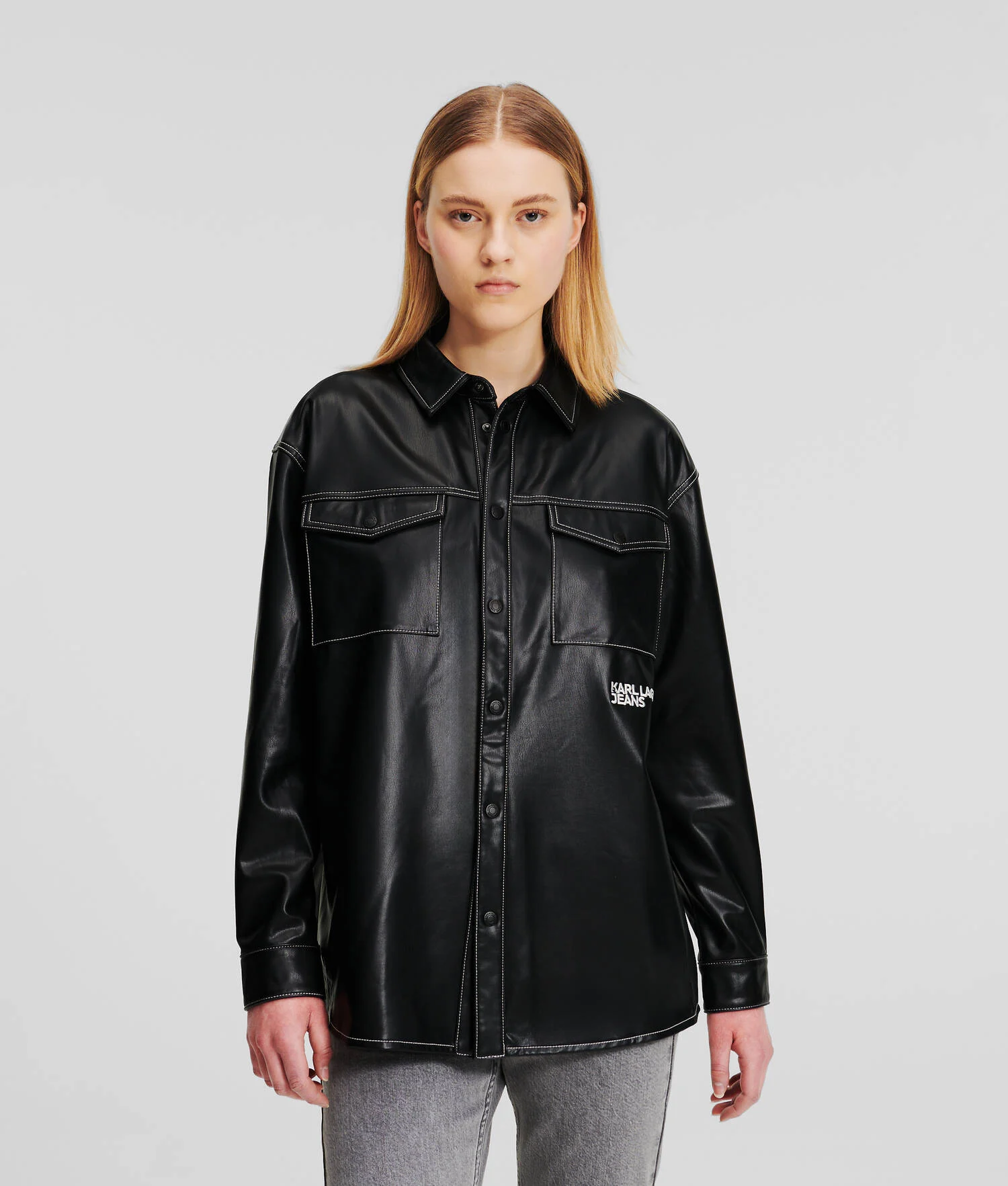 SURCHEMISE EN SIMILI CUIR KLJ