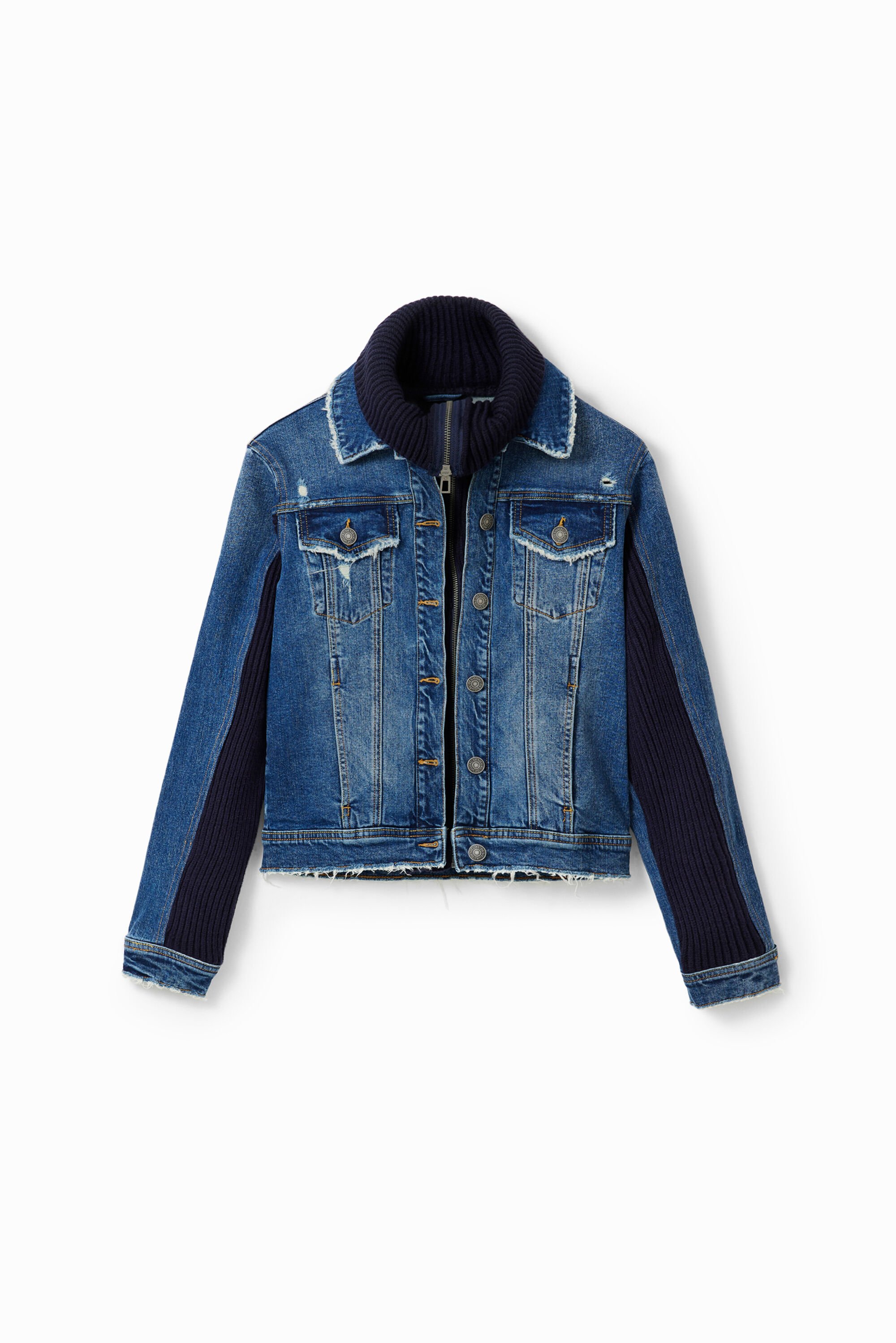 Veste jean hybride