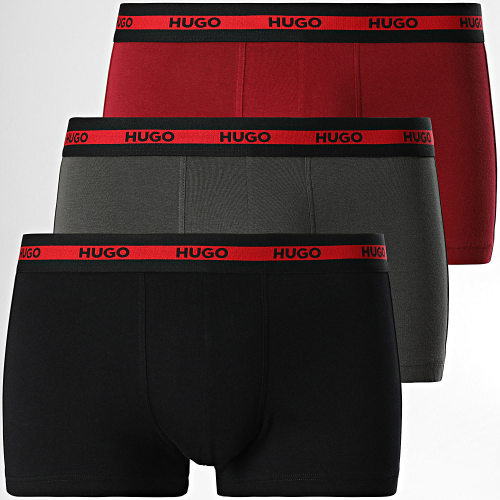 Lot De 3 Boxers 50503083 Noir Gris Anthracite Bordeaux