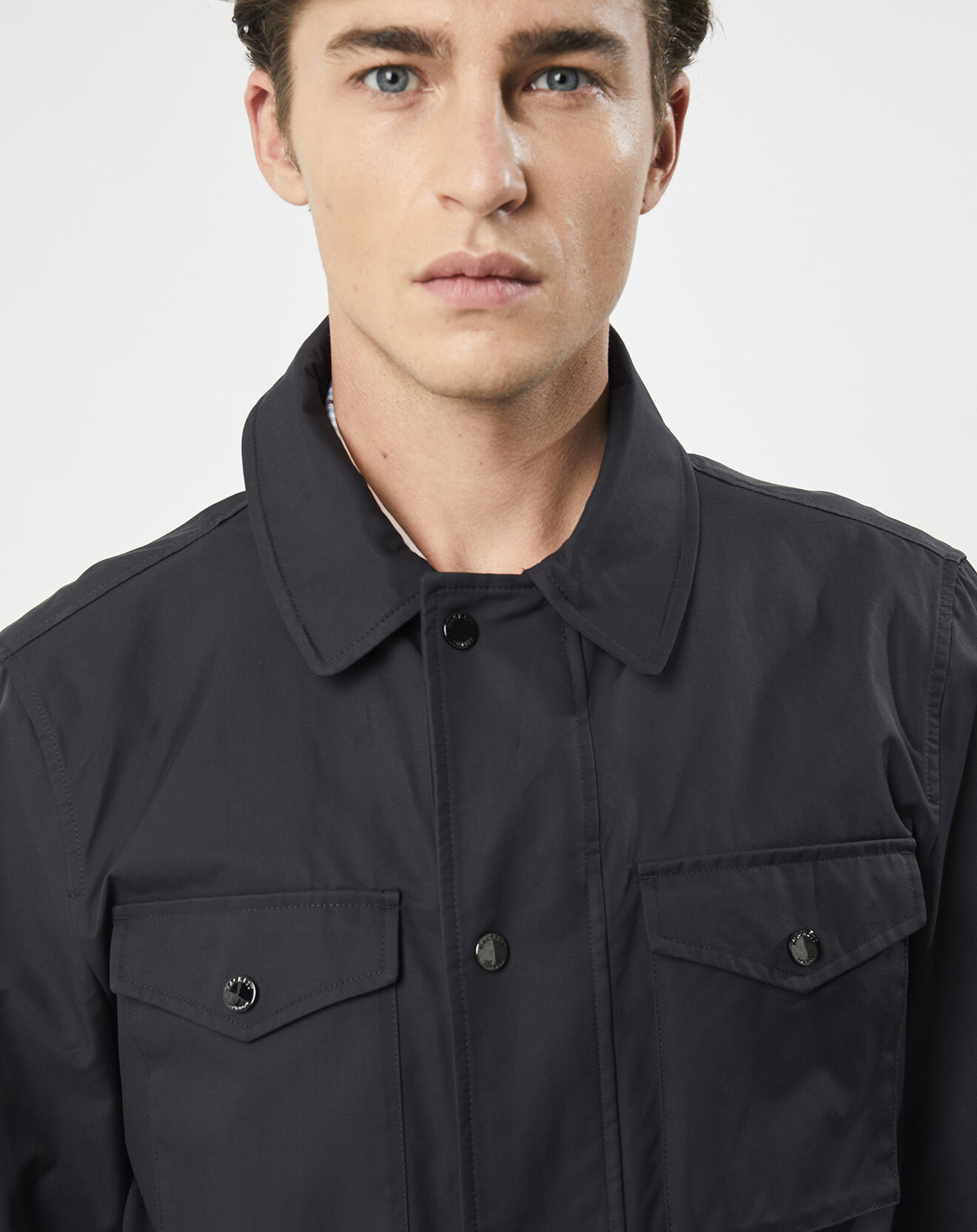 Hackett London Parka Light bleu marine