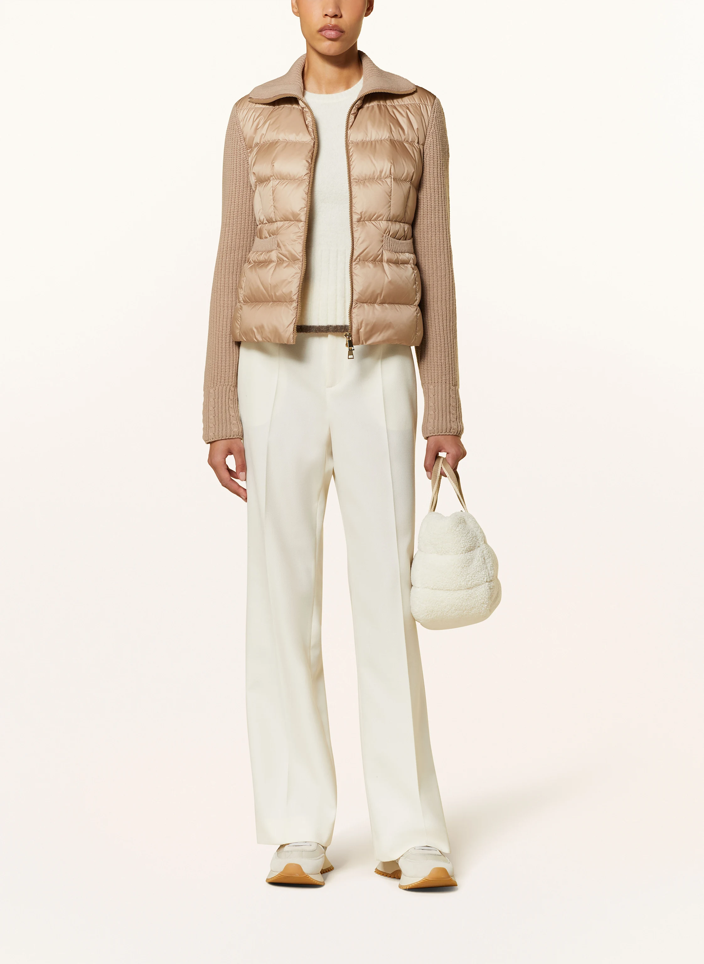 MONCLER Daunenjacke im Materialmix