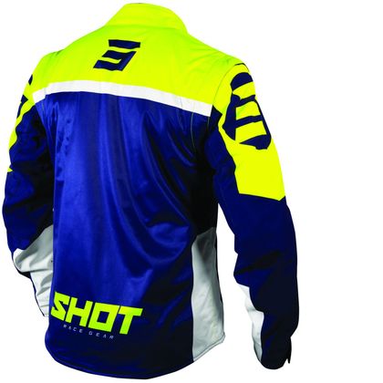 Veste enduro Shot SOFTSHELL LITE - NAVY NEON YELLOW 2022 - Bleu / Jaune