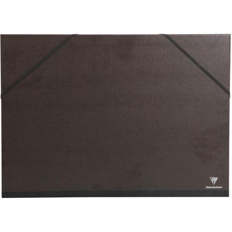 Carton à dessin Kraft à élastiques 26x33cm - Noir