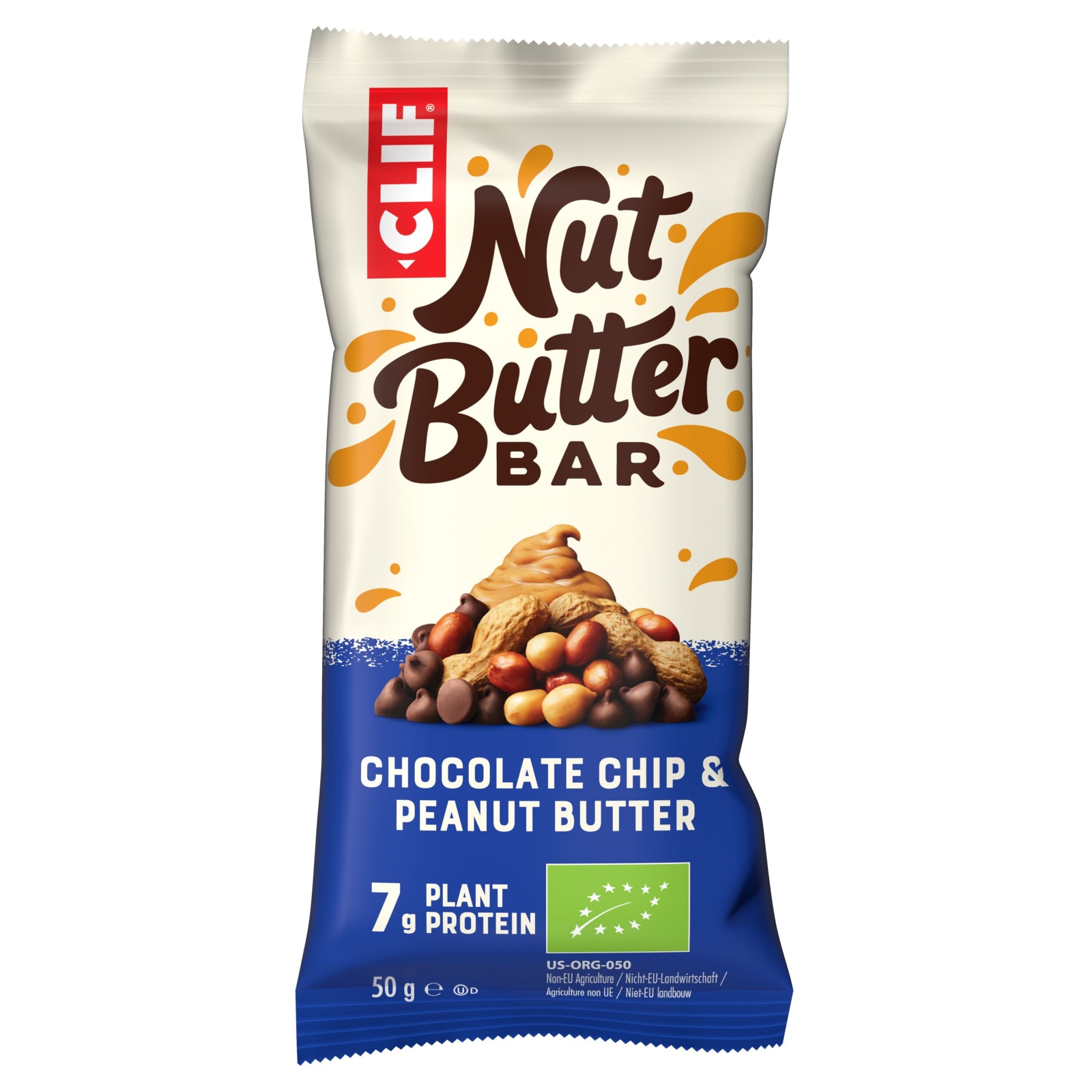 Nut Butter Filled Bar bio - 12x50g - Chocolate Chip & Peanut Butter
