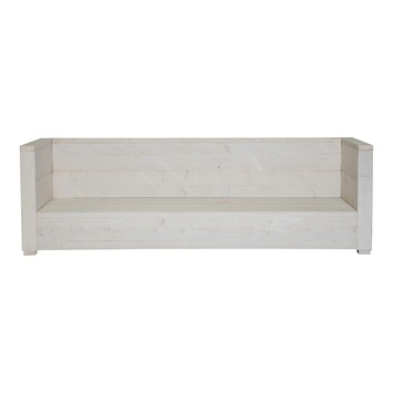 Loungebank Hava 216 cm wit steigerhout