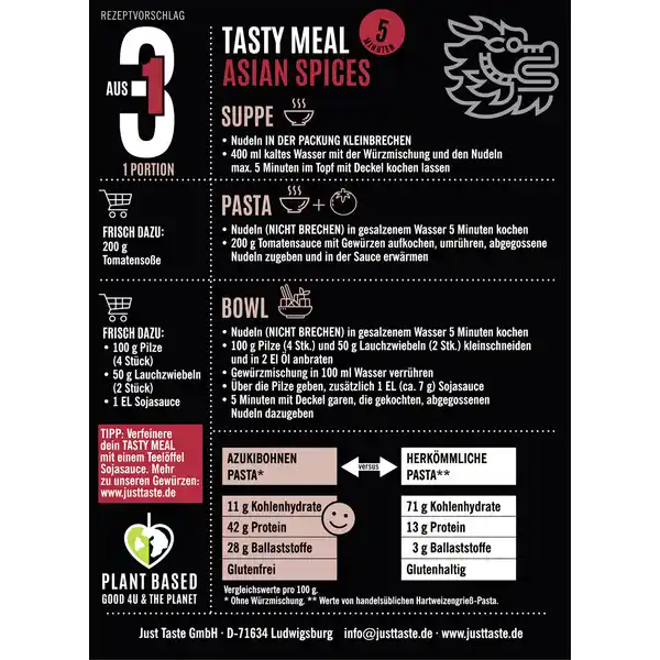 Bio Azuki-Soja Asian Spices Tasty Meal
