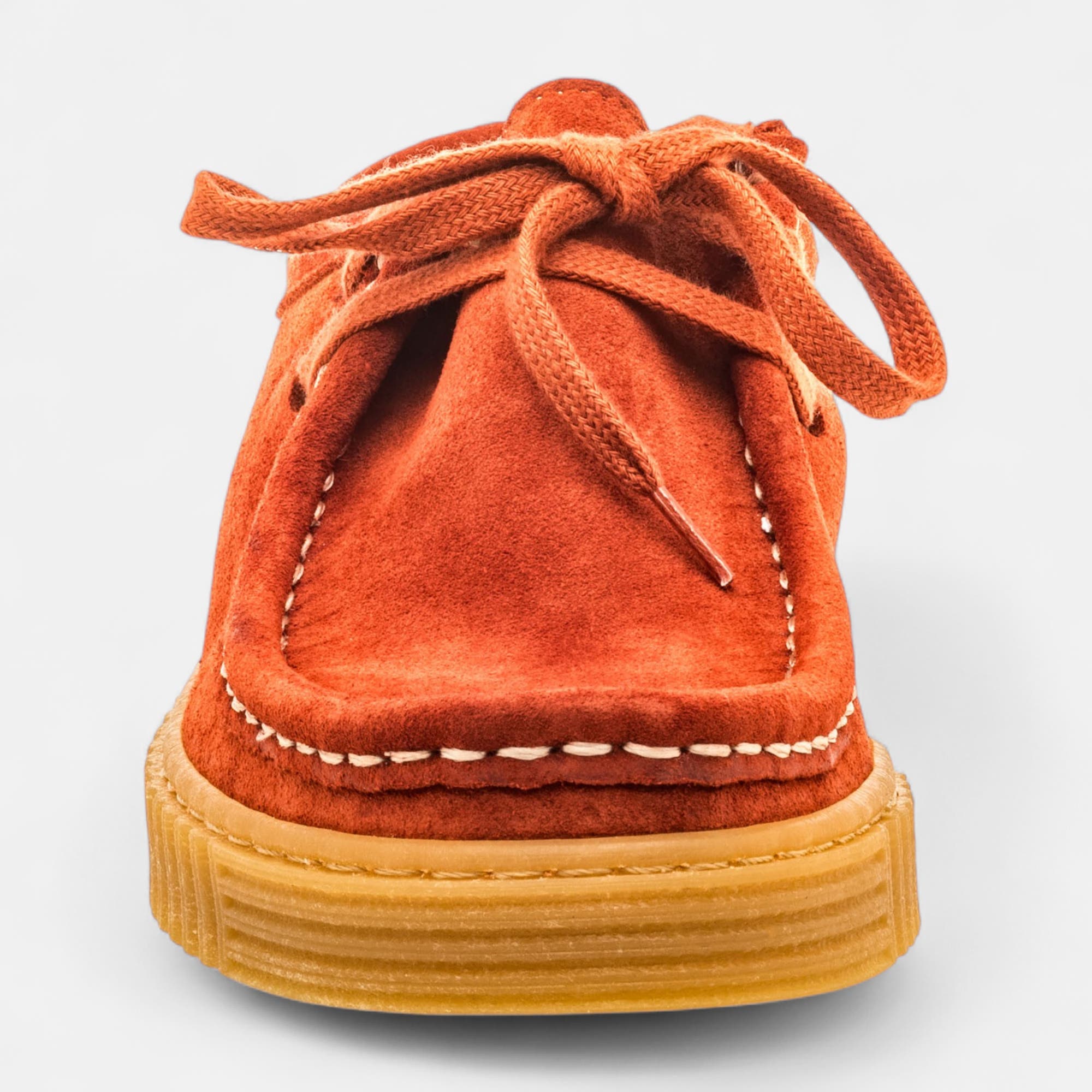 Derbies Femme en cuir corail