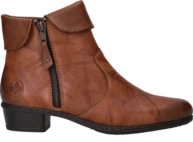 Rieker Enkellaarsjes Cognac Dames