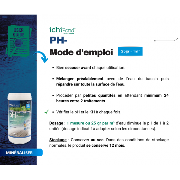 Neo ph- 1kg aquatic science (-1à2 20000l)