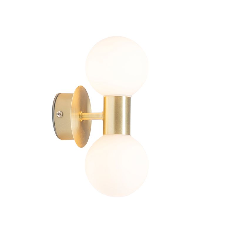 Moderne wandlamp goud IP44 2-lichts - Cederic