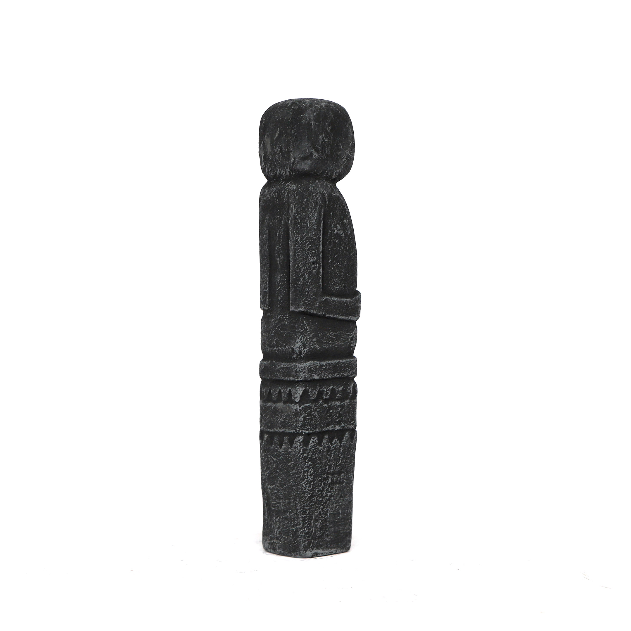 Zementfigur 'Primitif', H 28 cm, B 4,5 cm, T 4,5 cm von fischer's lagerhaus