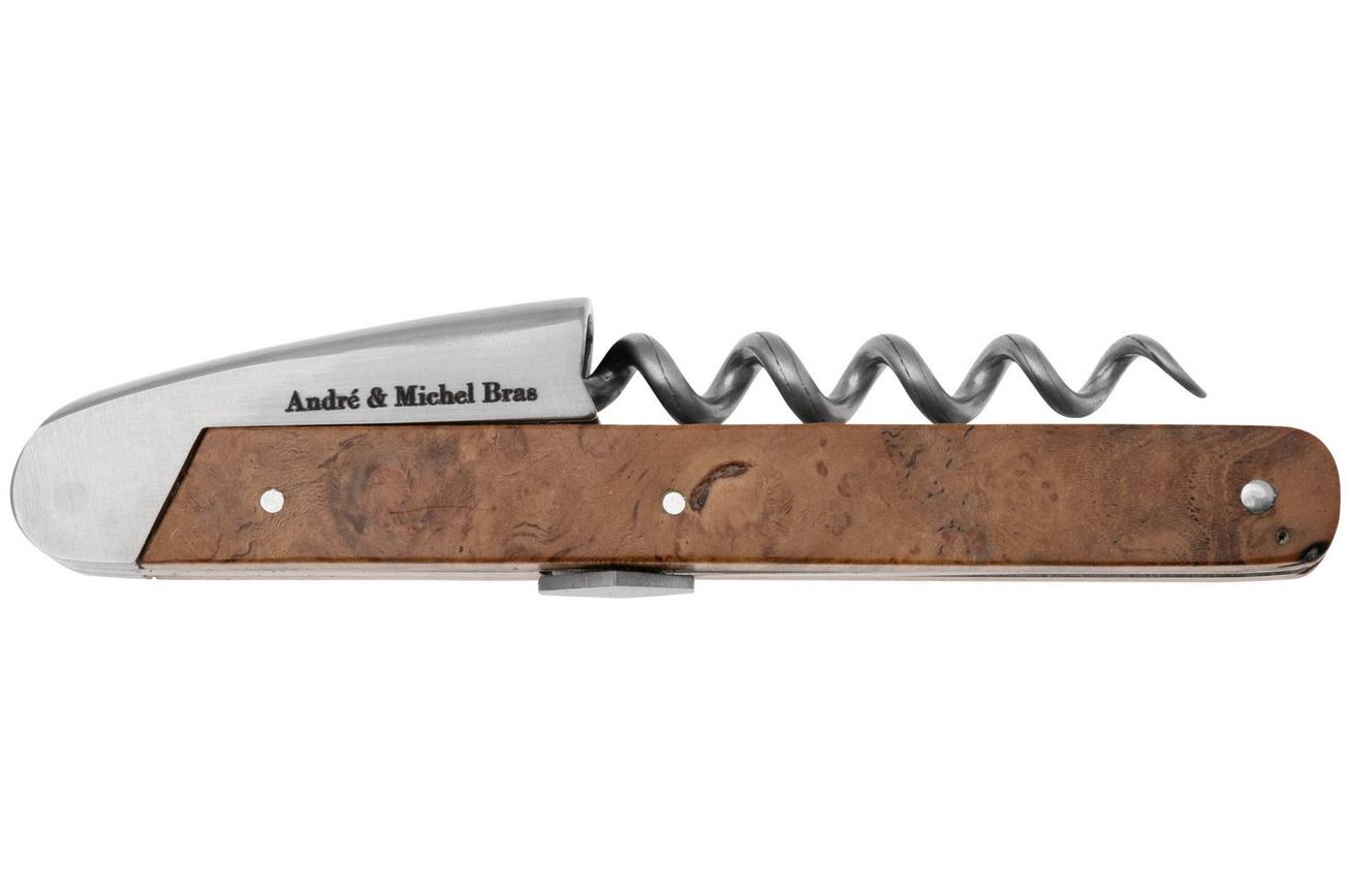 Laguiole en Aubrac Wine Opener SOP99SBT Teak, kelnersmes, Andre & Michel Bras Edition
