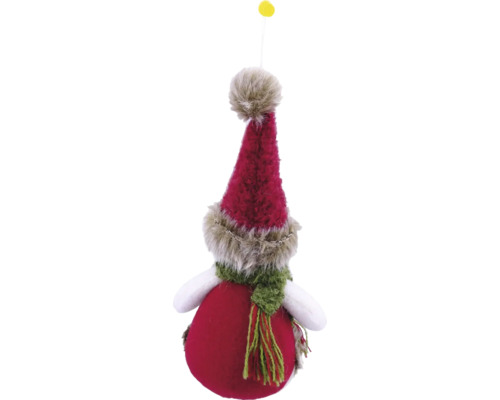 Lafiora decoratief sneeuwpopbeeldje, 18 cm hoog