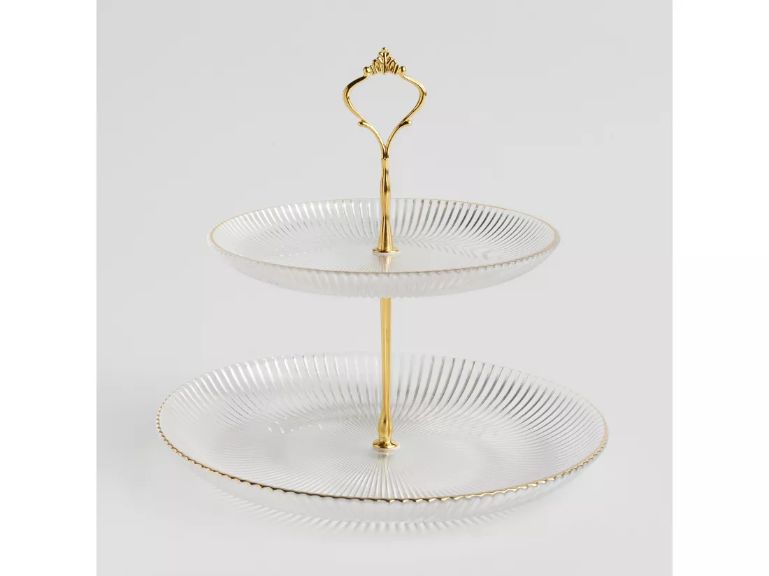 Étagère À Gâteaux Riminis Or Moyen 24 x 27