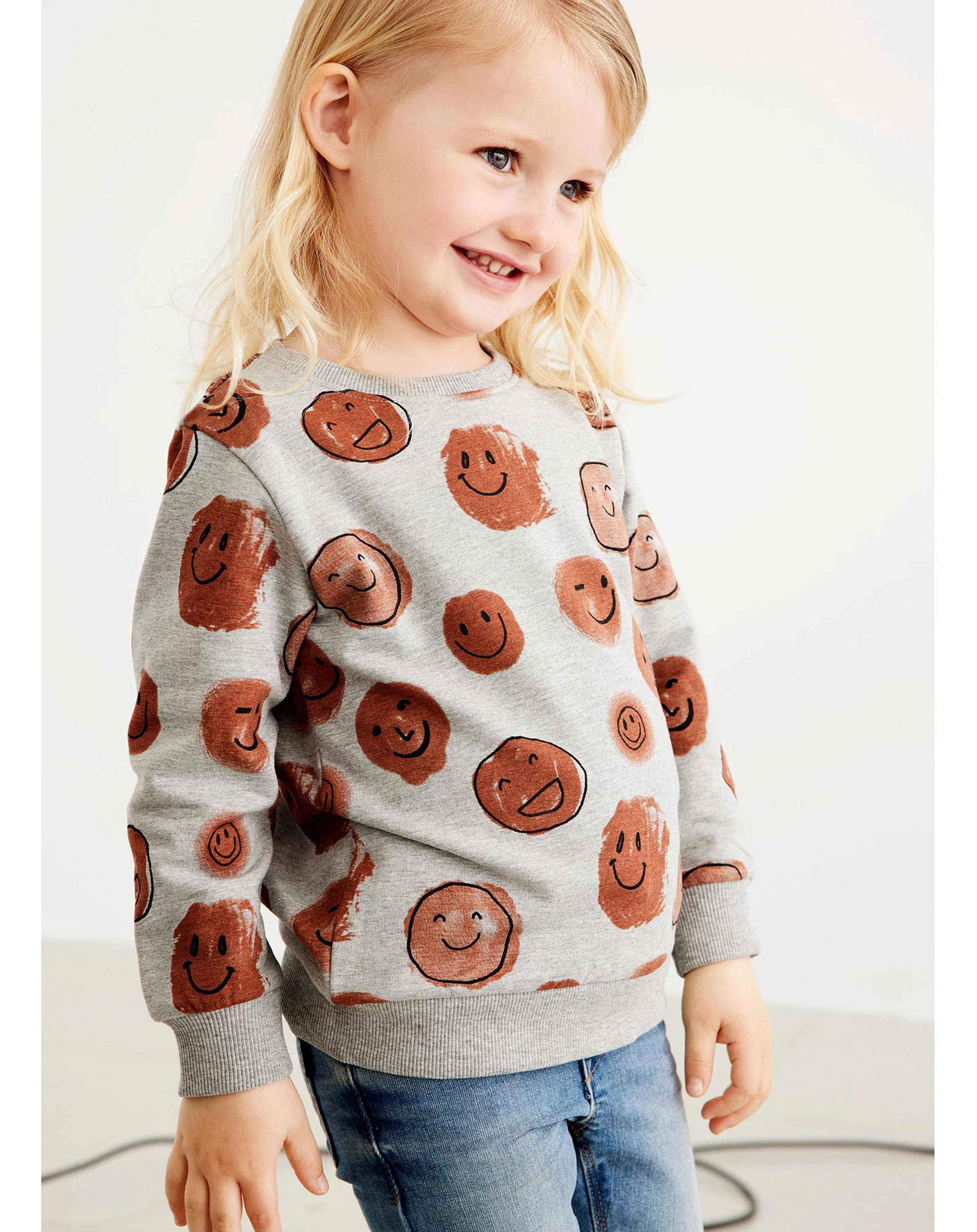 Sweatshirt NMMTAIS in grey melange