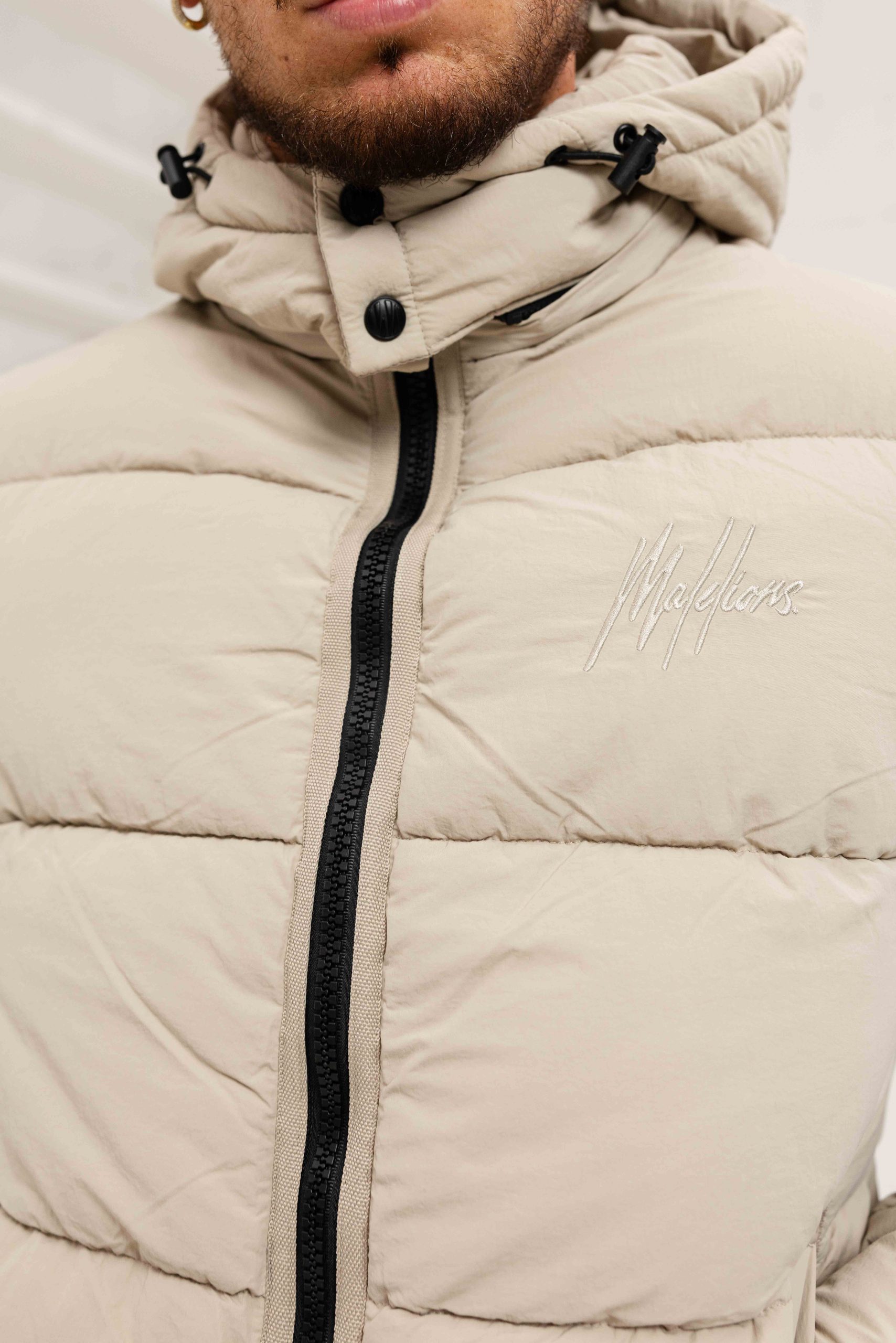 Malelions Donn Puffer Winterjas Heren Beige