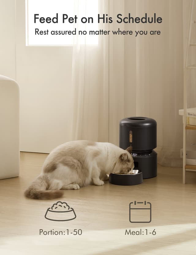 Petlibro Granary automatisk katte foder-giver 3L (sort)